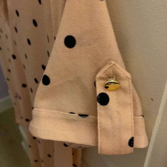 50th street petite, Pink and black poke-dotted blouse - Picture 4 of 4